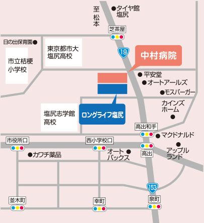 ロングライフ塩尻　案内図